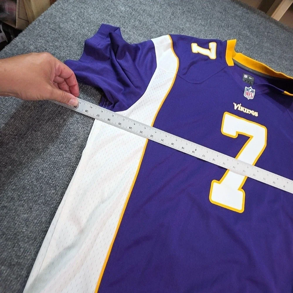 Minnesota Vikings Jersey Mens 2XL Purple NFL Football Case Keenum Nike On Field